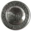 1976 Måstad Pewter Christmas Plate, Reindeer In The Moonlight