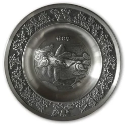 1984 Måstad Pewter Christmas Plate, Birds