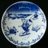 2004 Porsgrund Christmas Plate, Skiing At Night