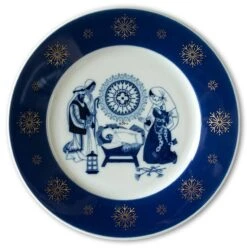 1971 Porsgrund De Luxe Christmas Plate, A Child Is Born