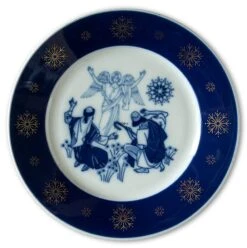 1974 Porsgrund De Luxe Christmas Plate, The Shepherds