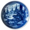 1978 Ravn Christmas Plate In The Series "Swedish Christmas", Beaver 1 1978 Ravn Christmas Plate In The Series "Swedish Christmas", Beaver -Outlet Rosenthal Store RASX1978