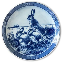 1984 Ravn Christmas Plate In The Series "Swedish Christmas", Hare