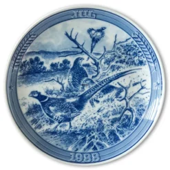 1988 Ravn Christmas Plate In The Series "Swedish Christmas", Pheasant