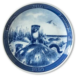 1990 Ravn Christmas Plate In The Series "Swedish Christmas", Stoat