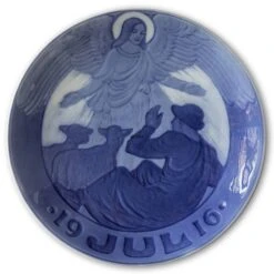 Angel And Shepherd 1916, Royal Copenhagen Christmas Plate
