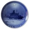 The Ferry Odin Outside Nyborg Harbour 1933, Royal Copenhagen Christmas Plate