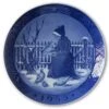 Small Fano Girl In Local Costume Feeding Birds 1955, Royal Copenhagen Christmas Plate -Outlet Rosenthal Store RX1955