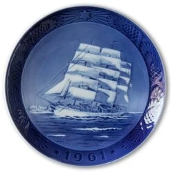 The Training Ship Danmark 1961, Royal Copenhagen Christmas Plate