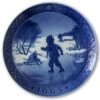 Children Ice Skating 1965, Royal Copenhagen Christmas Plate -Outlet Rosenthal Store RX1965