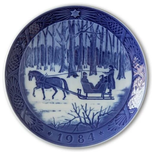 Jingle Bells 1984, Royal Copenhagen Christmas Plate