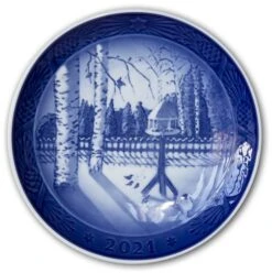Winter In The Garden, 2021 Royal Copenhagen Christmas Plate