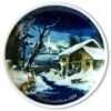 1974 Tettau Traditional Christmas Plate With German Text (Weihnachten)