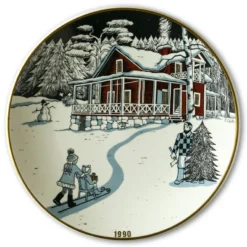 1990 Christmas Plate Arabia