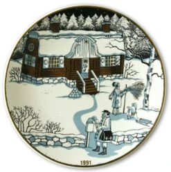 1991 Christmas Plate Arabia