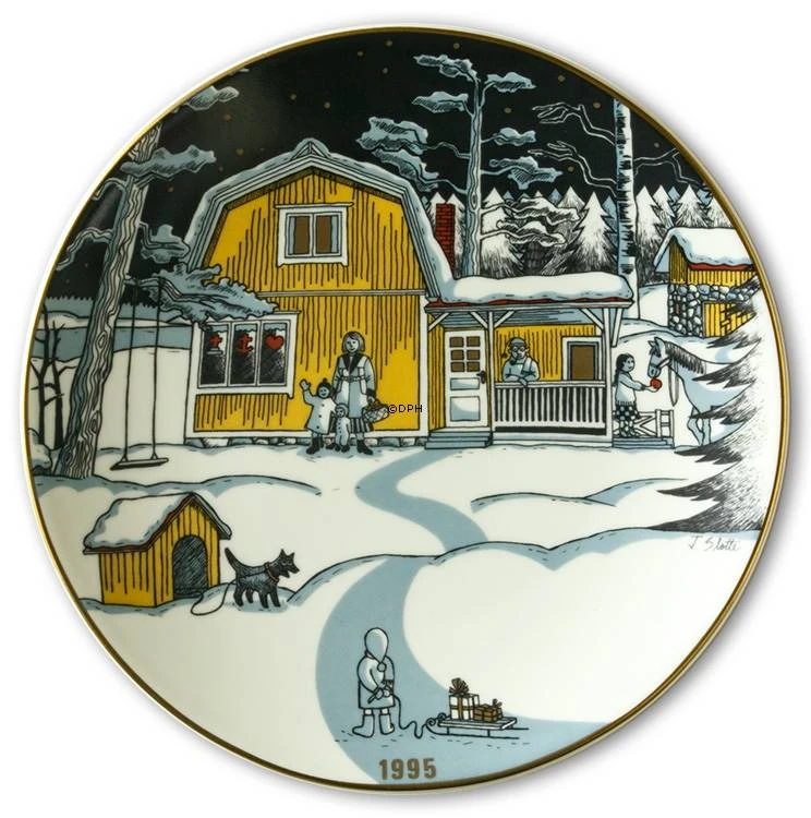 1995 Christmas Plate Arabia 3 1995 Christmas Plate Arabia