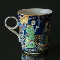 1982 Rorstrand Christmas Poetry Mug, Shepherds In Bethlehem -Outlet Rosenthal Store XRPK1982 b