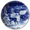 1975 Wallendorf Christmas Plate, Deer In The Snow -Outlet Rosenthal Store XWAX1975