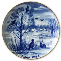 1984 Wallendorf Christmas Plate, Wild Birds