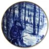 1986 Wallendorf Christmas Plate, Hunter -Outlet Rosenthal Store XWAX1986