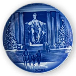 USA Christmas Plate Lincoln Memorial - Bing & Grondahl